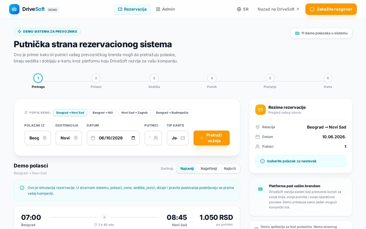 DriveSoft — Demo Platform